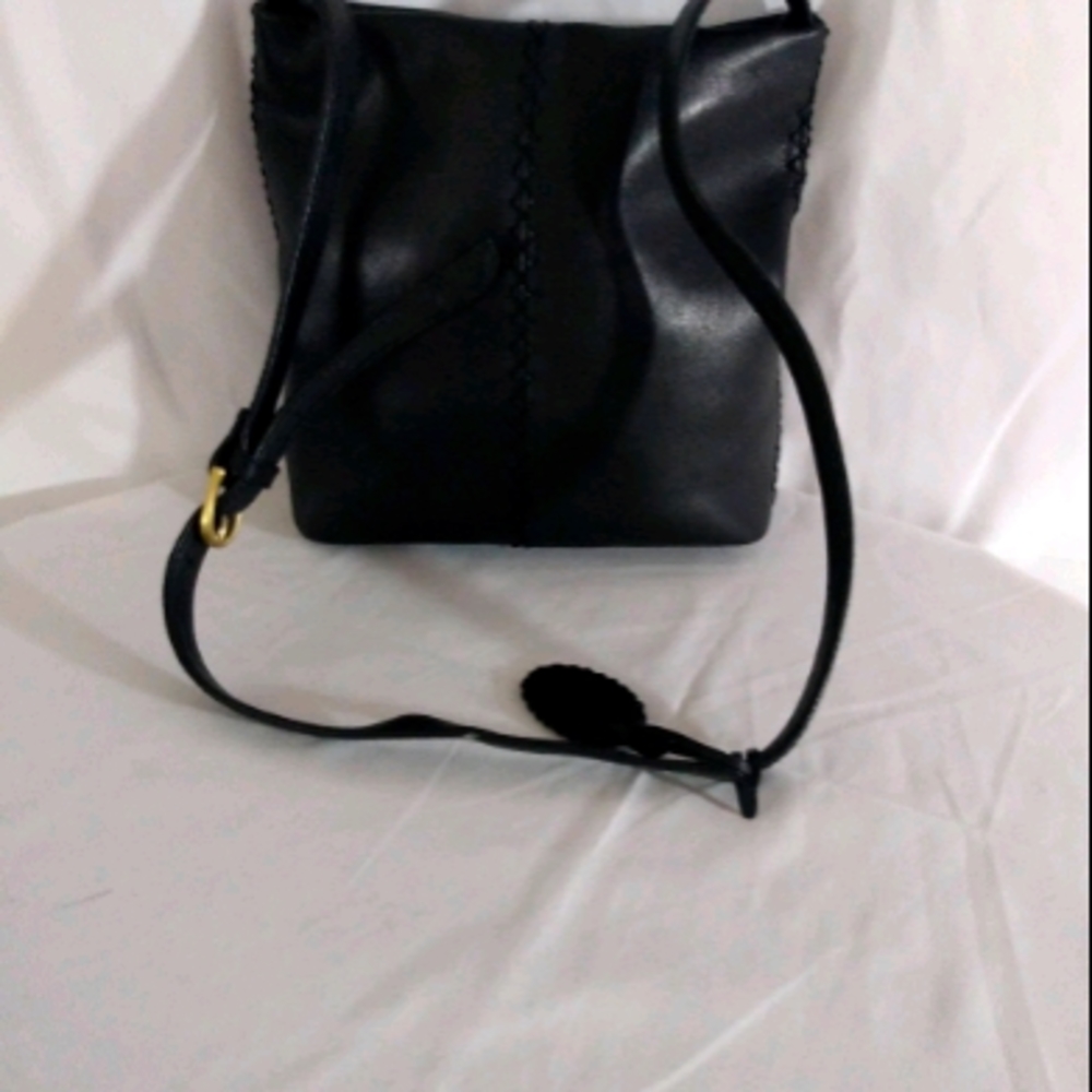 Etienne Aigner Black Stitch CrossbodyBag